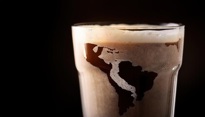 Craft Beer with Central America Silhouette
