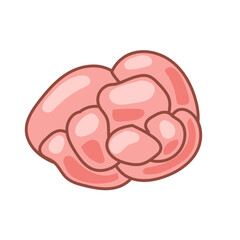 Doodle Flower cartoon Icon. Abstract Bright Domestic Floral Plant Decorative Element Symbol Silhouette. 