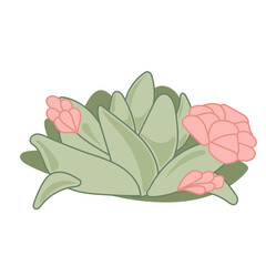 Doodle Flower cartoon Icon. Abstract Bright Domestic Floral Plant Decorative Element Symbol Silhouette. 