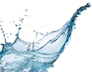 Wasserspritzer, isoliert Hintergrund, Freisteller, Transparent