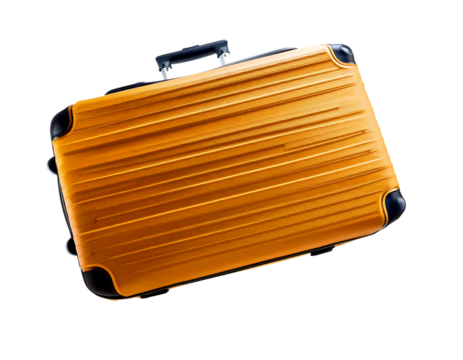 travel bag drifting atop PNG