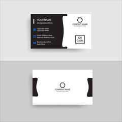Double-sided creative colorful business card template design , Clean professional business card template , visiting card, business card template.
