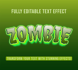 Editable text effects with Zombie theme, Customizable and Ready to Use.