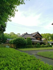 Edo-Tokyo Open Air Architectural Museum: view of a historic Japanese building