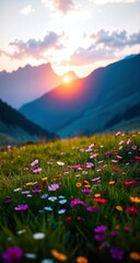 Fototapeta premium mountains landscape background 