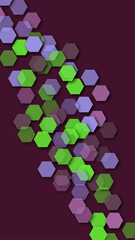 Abstract hexagonal 3D pattern with gradient shades background, wallpaper, perfect for modern and minimalist designs.