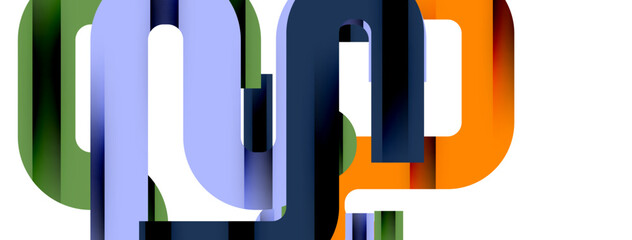 Lines, abstract letter style design background. Geometric vector Illustration For Wallpaper, Banner, Background, Card, Book Illustration, landing page
