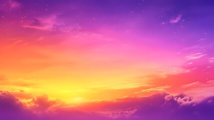 Obraz premium Sunset Wallpaper: Golden Purple Sky, Dynamic Backdrop for Creative Design
