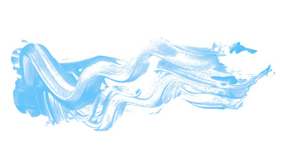 Light blue brush strokes set on a transparent background.