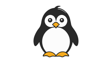 penguin on a white background