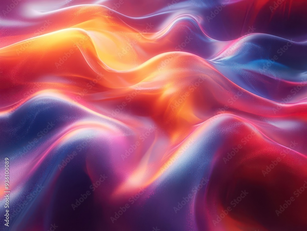Wall mural mesmerizing abstract wallpaper with fluid shapes and vibrant color gradients swirling patterns of ne