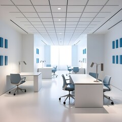 modern interior with desk