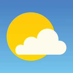 Weather icon . Containing temperature, sun, rain, snow, cloud, humidity, summer, winter, spring, cloudy and rainy season. Climate symbol. vector illustration . EPS 10/AI