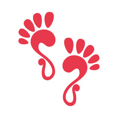 footprints of goddess lakshmi