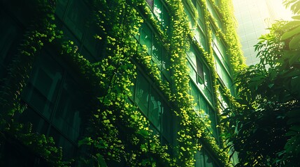 Fototapeta premium Architecture nature plant green. 8k