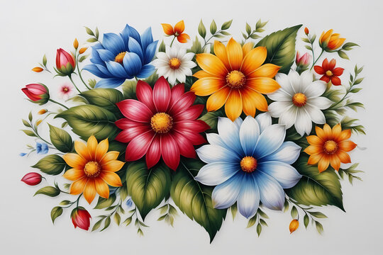  Traditional hand painted tole design for a canal boat or a narrow boat. 