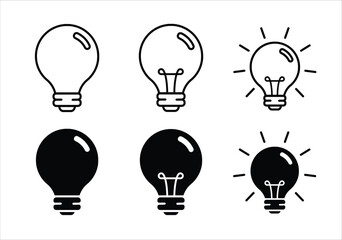 Light Bulb icon vector illustration
