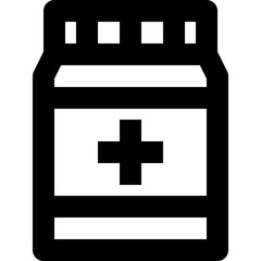medicine black outline icon