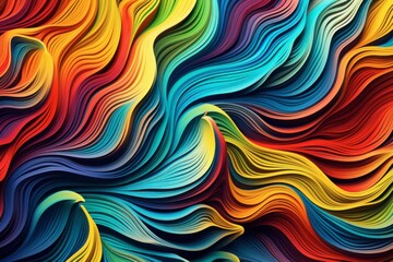 Color brush paint ribbon stroke swirl abstract splash background wave. acrylic 3D