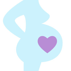 pregnant flat icon