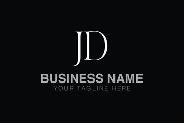 JD J jd initial logo | initial based abstract modern minimal creative logo, vector template image. luxury logotype logo, real estate homie logo. typography logo. initials logo