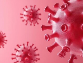 Naklejka premium Virus attacking human immune system, defense response, 3D illustration