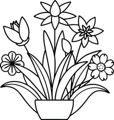 Kids can create their own floral art with this coloring book
