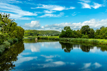 Unterwegs mit dem Fahrrad auf einen Teil der Werratal-Radweg Etappe von der Hörschel bei Eisenach bishin nach Eschwege - Thüringen - Deutschland
