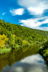 Unterwegs mit dem Fahrrad auf einen Teil der Werratal-Radweg Etappe von der Hörschel bei Eisenach bishin nach Eschwege - Thüringen - Deutschland