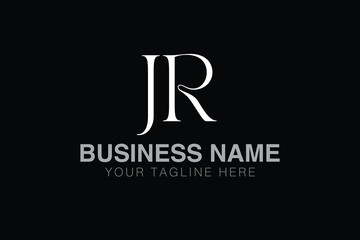 JR J jr initial logo | initial based abstract modern minimal creative logo, vector template image. luxury logotype logo, real estate homie logo. typography logo. initials logo