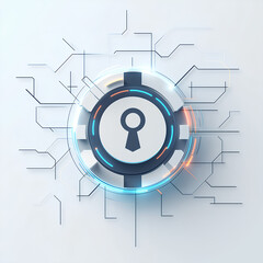 Illustration conceptuelle de la cybersécurité et de la protection des données numériques.