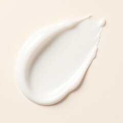 Balm swatch, A smear of cream on a blank background.
