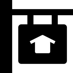 sign black solid icon