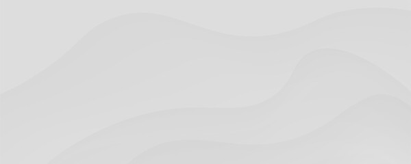 Minimalist white wavy background design featuring gentle curves and soft gradients, ideal for modern and clean presentations