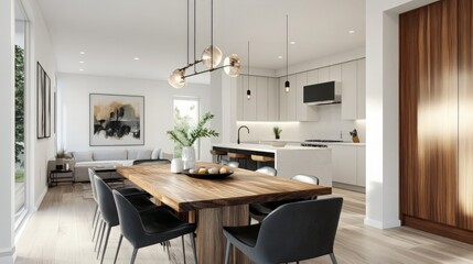 Modern Kitchen and Dining Room Interior Design