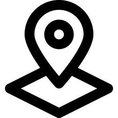location black outline icon