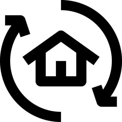 resell black outline icon