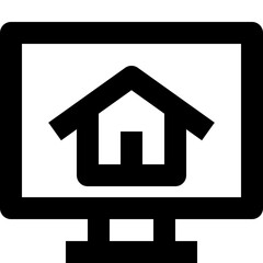 pc black outline icon