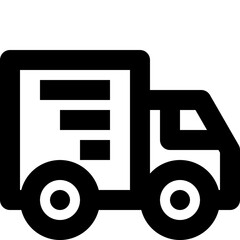 truck black outline icon