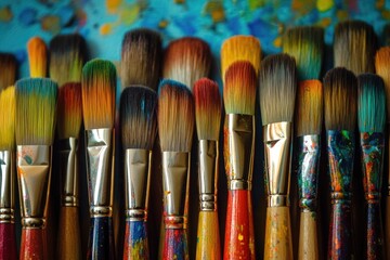 Fototapeta premium Paintbrushes Close Up