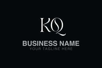KQ K kq initial logo | initial based abstract modern minimal creative logo, vector template image. luxury logotype logo, real estate homie logo. typography logo. initials logo