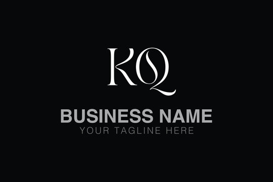 KQ K kq initial logo | initial based abstract modern minimal creative logo, vector template image. luxury logotype logo, real estate homie logo. typography logo. initials logo