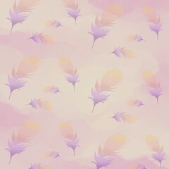 Colorful feather pattern background