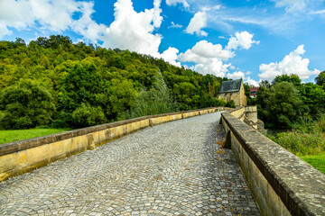 Unterwegs mit dem Fahrrad auf einen Teil der Werratal-Radweg Etappe von der Hörschel bei Eisenach...