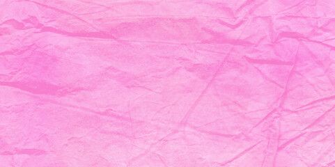 Pink plastic bag texture background. White Romantic Pastel Watercolor. paper texture background. Cloud or cotton candy style.  A Crumpled Paper Background for Design. top view , flat lay.