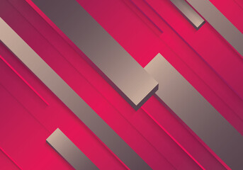 Luxury stripes ovelapping layer with stripes background.