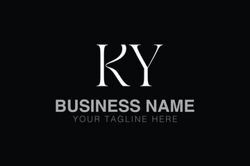 KY K ky initial logo | initial based abstract modern minimal creative logo, vector template image. luxury logotype logo, real estate homie logo. typography logo. initials logo