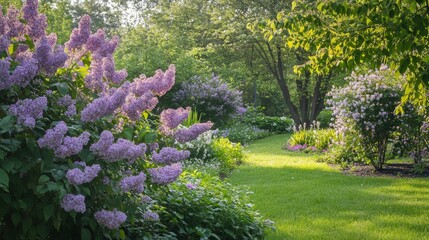 Lilac Garden Pathway