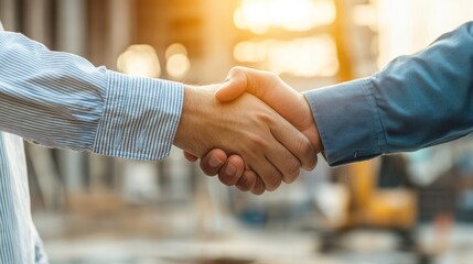 Handshake Agreement Construction Site