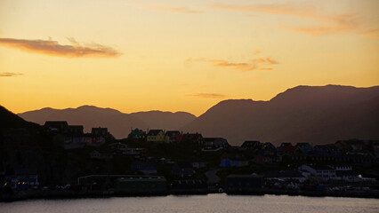 Naklejka premium qaqortoq by night